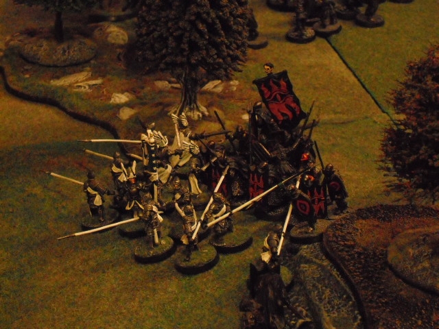 Swan Knights and Black Guard clash.
