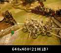 Swan Knights prepare to charge Black Guard clash.