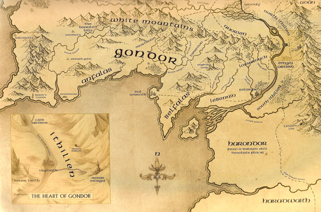 gondor map